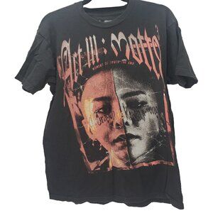G-Dragon 2017 World Tour Act III MOTTE Men Large K-Pop T Shirt Split Face YG